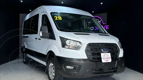 Ford Transit Gasolina Bus 15 Pasajeros usado (2020) color Blanco precio $659,900