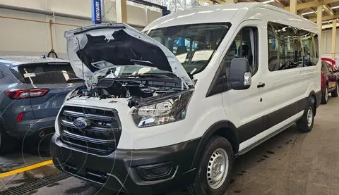 Ford Transit Diesel 15 Pasajeros nuevo color Blanco financiado en mensualidades(enganche $237,900)