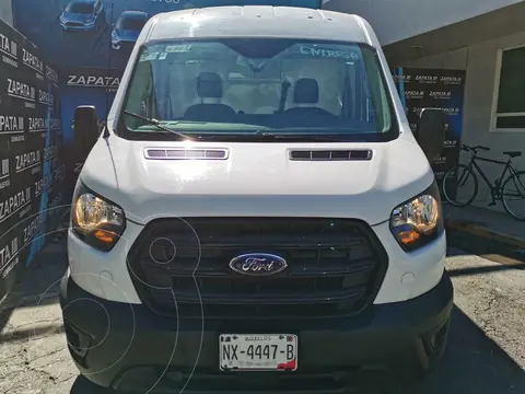 Ford Transit Gasolina Van Mediana usado (2020) color Blanco financiado en mensualidades(enganche $147,500 mensualidades desde $14,594)