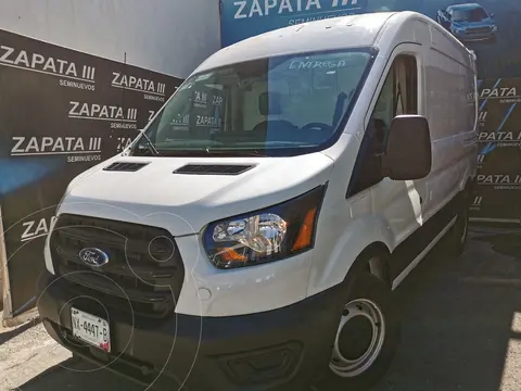 Ford Transit Gasolina Van Mediana usado (2020) color Blanco financiado en mensualidades(enganche $147,500 mensualidades desde $14,594)