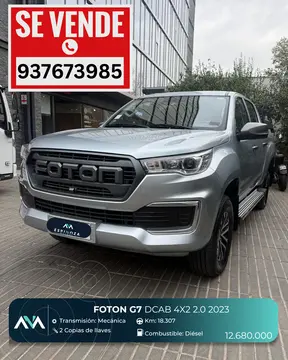 Foton G7 2.0L Ultimate 4x2 usado (2023) color Plata precio $12.680.000