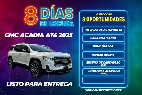 GMC Acadia AT4 usado (2023) color Blanco precio $809,000