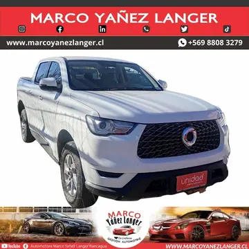 Great Wall Poer Deluxe 4x2 usado (2022) color Blanco precio $13.890.000