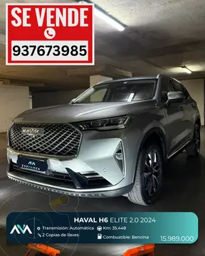 Haval H6 2.0T Elite Aut usado (2024) color Gris Metalico precio $15.989.000