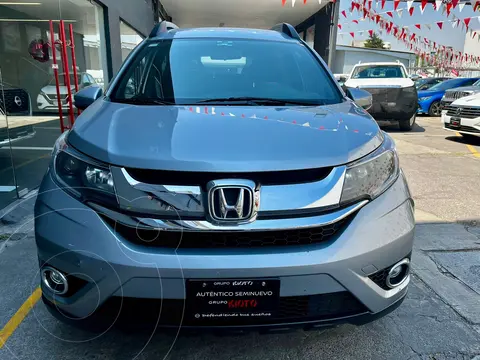 Honda BR-V Prime usado (2018) color Plata financiado en mensualidades(enganche $61,000)