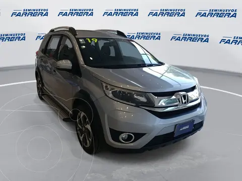 Honda BR-V Prime usado (2019) color plateado financiado en mensualidades(enganche $72,875 mensualidades desde $6,045)