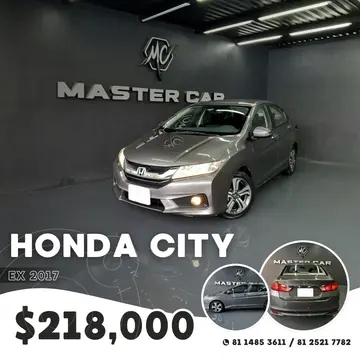Honda City EX 1.5L Aut usado (2017) color Gris Oscuro precio $218,000