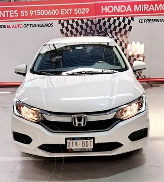 Honda City LX 1.5L Aut usado (2020) color Blanco financiado en mensualidades(enganche $73,800 mensualidades desde $7,300)