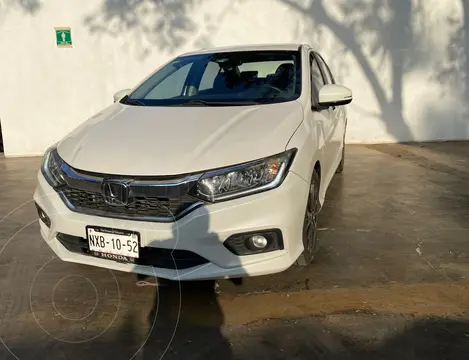 Honda City EX 1.5L Aut usado (2018) color Blanco financiado en mensualidades(enganche $73,750 mensualidades desde $5,393)