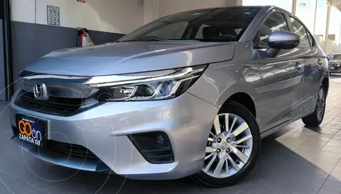 Honda City Prime Aut usado (2022) color plateado financiado en mensualidades(enganche $91,288 mensualidades desde $6,981)