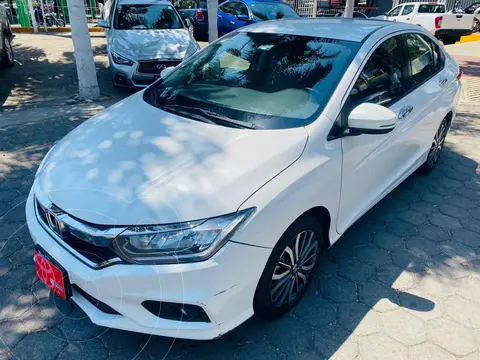 Honda City EX 1.5L Aut usado (2018) color Blanco financiado en mensualidades(enganche $61,750 mensualidades desde $4,554)