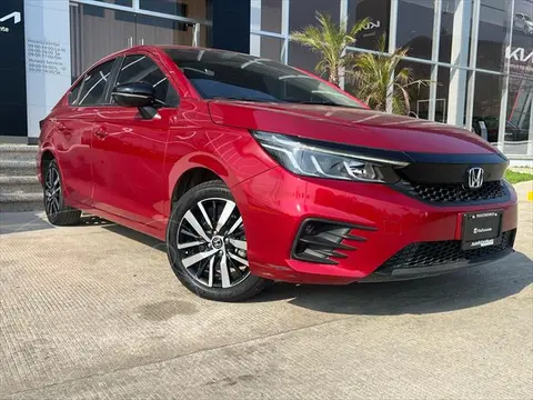 Honda City Sport Aut usado (2022) color Rojo financiado en mensualidades(enganche $69,300 mensualidades desde $8,429)