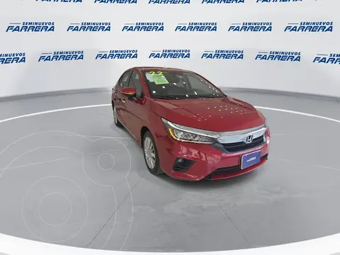 Honda City Touring usado (2022) color Rojo financiado en mensualidades(enganche $84,800 mensualidades desde $7,034)