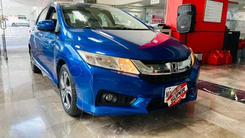 Honda City EX 1.5L Aut usado (2017) color Azul financiado en mensualidades(enganche $80,551 mensualidades desde $4,330)