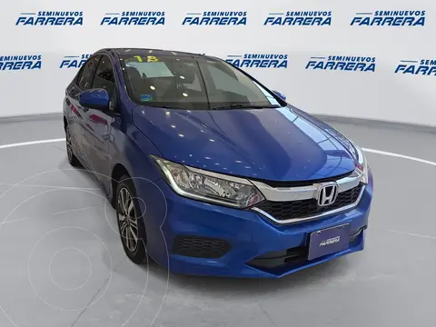 Honda City LX 1.5L usado (2018) color Azul financiado en mensualidades(enganche $55,650 mensualidades desde $4,616)