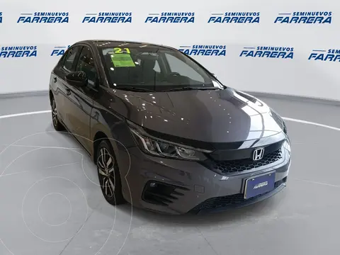Honda City Sport Aut usado (2021) color Gris Oscuro financiado en mensualidades(enganche $73,405 mensualidades desde $6,088)
