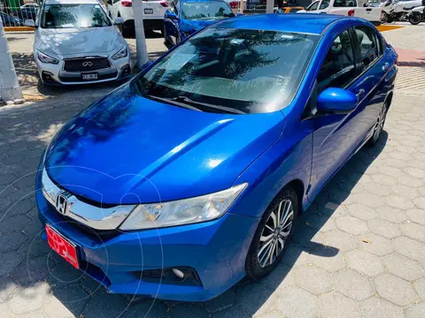 Honda City EX 1.5L Aut usado (2017) color Azul financiado en mensualidades(enganche $57,500 mensualidades desde $4,241)