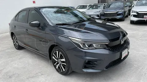 Honda City Sport Aut usado (2022) color Gris Oscuro financiado en mensualidades(enganche $121,220 mensualidades desde $5,208)