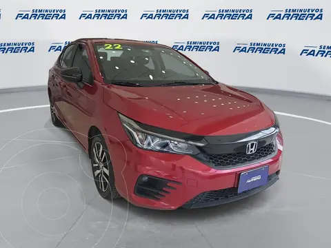Honda City Sport Aut usado (2022) color Rojo financiado en mensualidades(enganche $78,175 mensualidades desde $6,484)