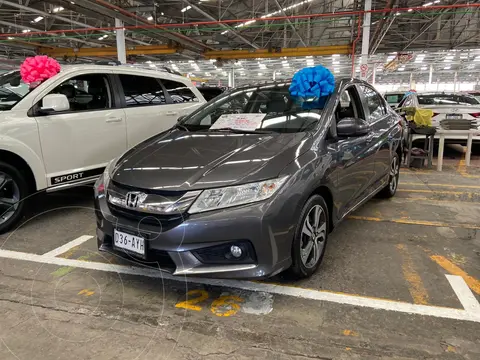 Honda City EX 1.5L Aut usado (2017) color Acero financiado en mensualidades(enganche $50,000 mensualidades desde $4,600)