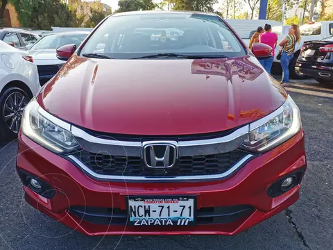 Honda City EX 1.5L Aut usado (2019) color Rojo financiado en mensualidades(enganche $79,500 mensualidades desde $8,154)