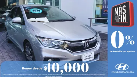 Honda City EX 1.5L Aut usado (2019) color Gris precio $221,000