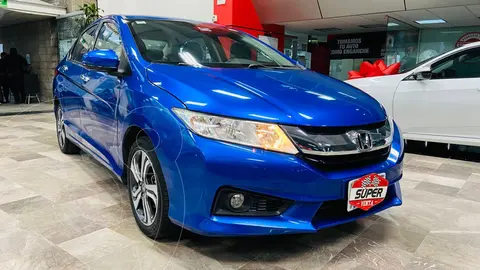 Honda City EX 1.5L Aut usado (2017) color Azul financiado en mensualidades(enganche $86,832 mensualidades desde $4,668)