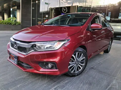 Honda City EX 1.5L Aut usado (2018) color violeta oscuro financiado en mensualidades(enganche $76,300 mensualidades desde $5,835)