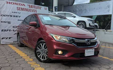 Honda City EX 1.5L Aut usado (2018) color Rojo financiado en mensualidades(enganche $79,065 mensualidades desde $4,487)