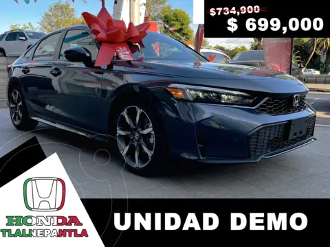 Honda Civic Hybrid Touring usado (2025) color plateado financiado en mensualidades(enganche $292,182 mensualidades desde $12,293)