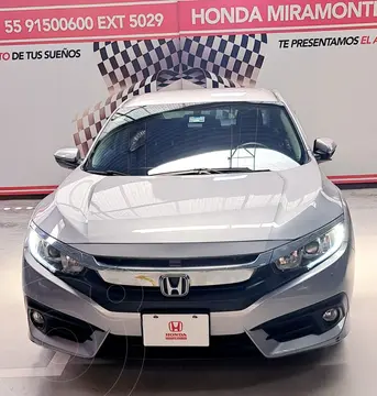 Honda Civic i-Style Aut usado (2018) color Plata financiado en mensualidades(enganche $126,000 mensualidades desde $7,800)