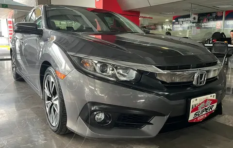 Honda Civic Turbo Plus Aut usado (2018) color Gris Oscuro precio $376,000