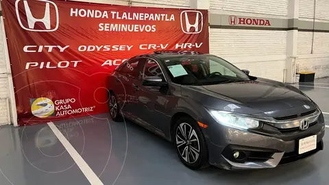 Honda Civic Turbo Plus Aut usado (2016) color Gris Oscuro precio $315,900