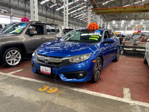 Honda Civic Turbo Plus Aut usado (2017) color Azul financiado en mensualidades(enganche $87,000 mensualidades desde $11,500)