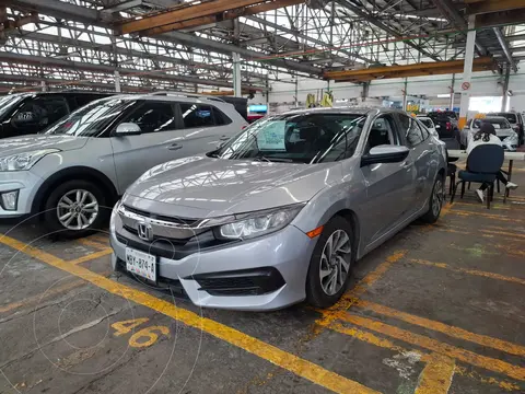 Honda Civic EX usado (2016) color Plata Diamante financiado en mensualidades(enganche $59,600 mensualidades desde $5,400)