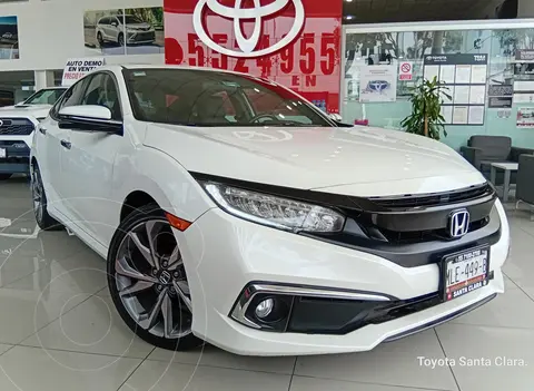 Honda Civic Touring Aut usado (2019) color Blanco financiado en mensualidades(enganche $146,300 mensualidades desde $6,285)
