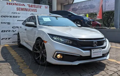 Honda Civic Touring Aut usado (2020) color Blanco financiado en mensualidades(enganche $83,600 mensualidades desde $8,081)