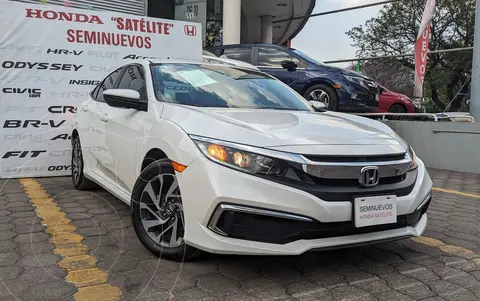Honda Civic EX usado (2020) color Blanco financiado en mensualidades(enganche $55,000 mensualidades desde $5,317)