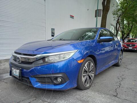 Honda Civic Turbo Plus Aut usado (2017) color Azul financiado en mensualidades(enganche $79,000 mensualidades desde $10,800)