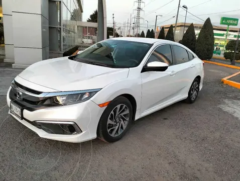 Honda Civic EX usado (2020) color Blanco financiado en mensualidades(enganche $80,416 mensualidades desde $8,773)