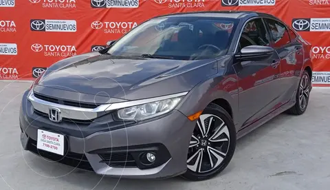 Honda Civic Turbo Plus Aut usado (2018) color Gris financiado en mensualidades(enganche $41,300)