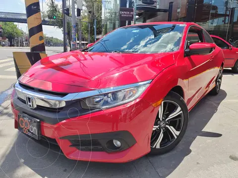 Honda Civic Coupe Turbo Aut usado (2018) color Rojo financiado en mensualidades(enganche $100,000 mensualidades desde $7,250)