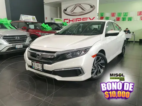 Honda Civic EX usado (2019) color Blanco financiado en mensualidades(enganche $69,000 mensualidades desde $9,085)