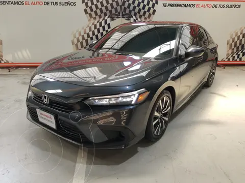 Honda Civic i-Style Aut usado (2022) color Acero financiado en mensualidades(enganche $50,500 mensualidades desde $12,437)