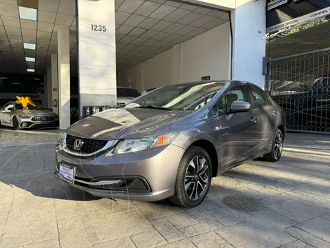 Honda Civic EX 1.8L Aut usado (2014) color Gris precio $187,500