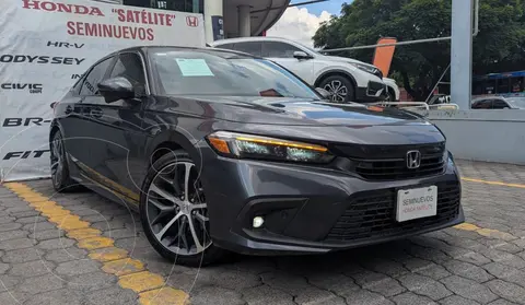 Honda Civic Touring usado (2024) color Gris financiado en mensualidades(enganche $218,000 mensualidades desde $9,585)