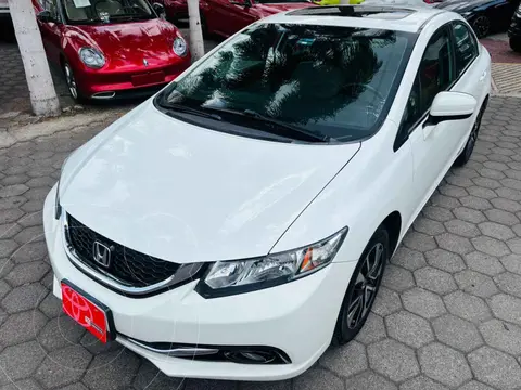 Honda Civic EXL 1.8L Aut NAVI usado (2014) color Blanco precio $196,000
