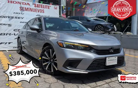 Honda Civic i-Style usado (2022) color plateado precio $395,000
