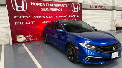 Honda Civic Turbo Plus Aut usado (2019) color Azul precio $407,000