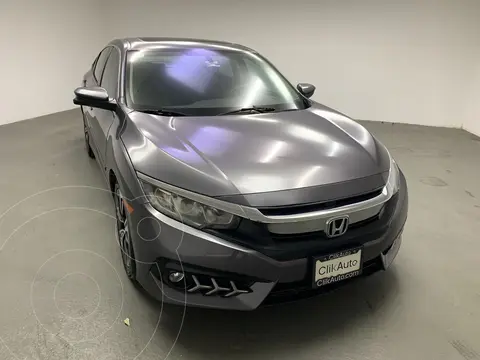 Honda Civic Turbo Aut usado (2016) color Gris financiado en mensualidades(enganche $47,000 mensualidades desde $8,400)